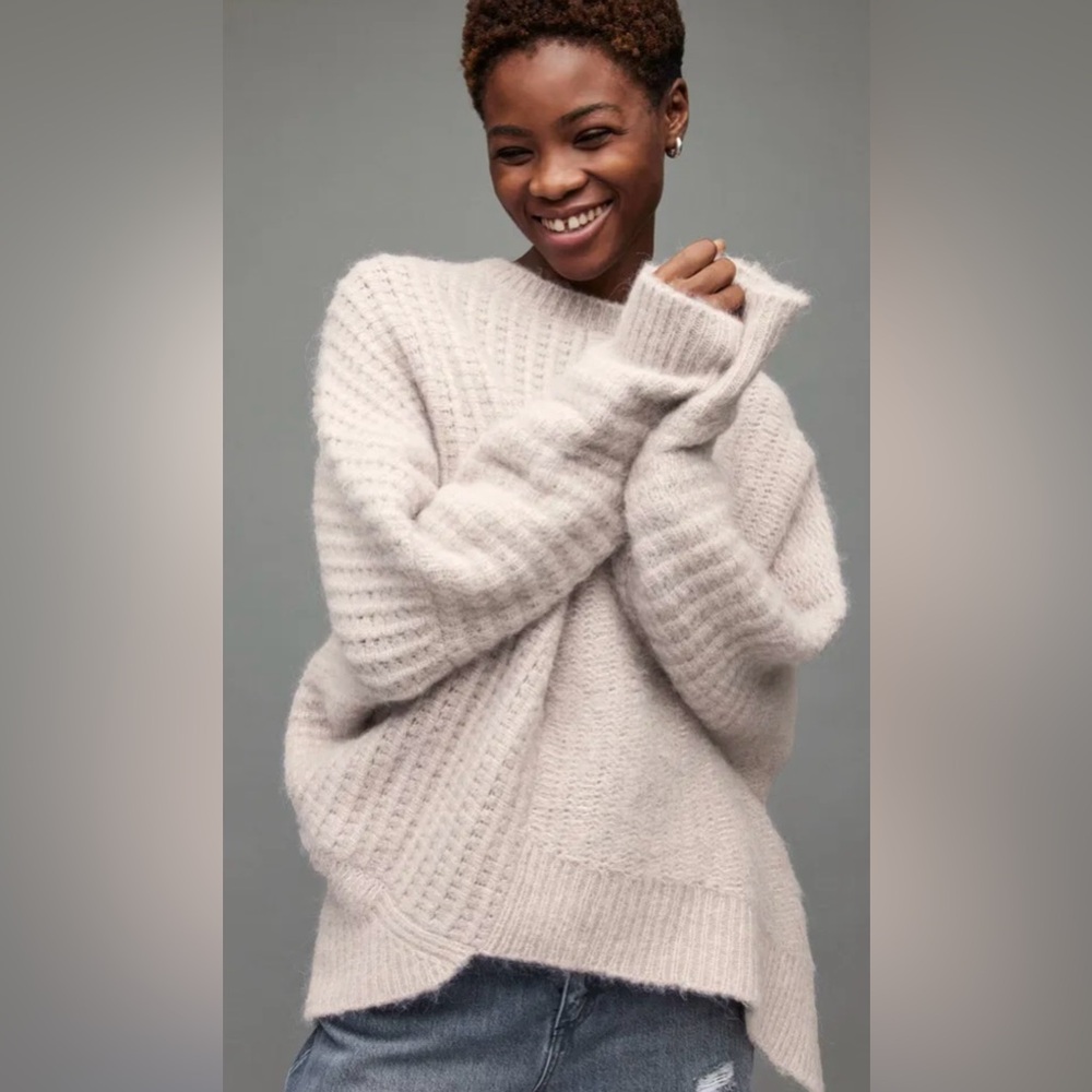 All Saints Selena Asymmetric Wool Blend Jumper! Size Small! Great condition! - Picture 10 of 13